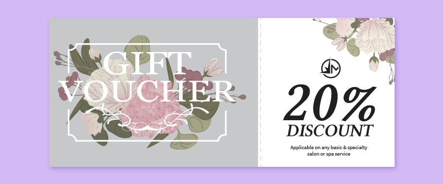 Salon gift voucher