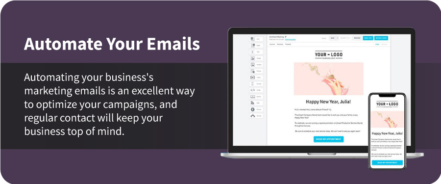 Laptop and cellphone-automate-email-marketing-example