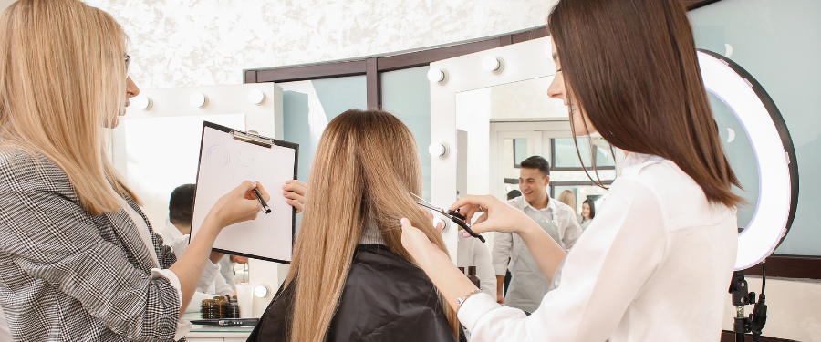 Salon staff training