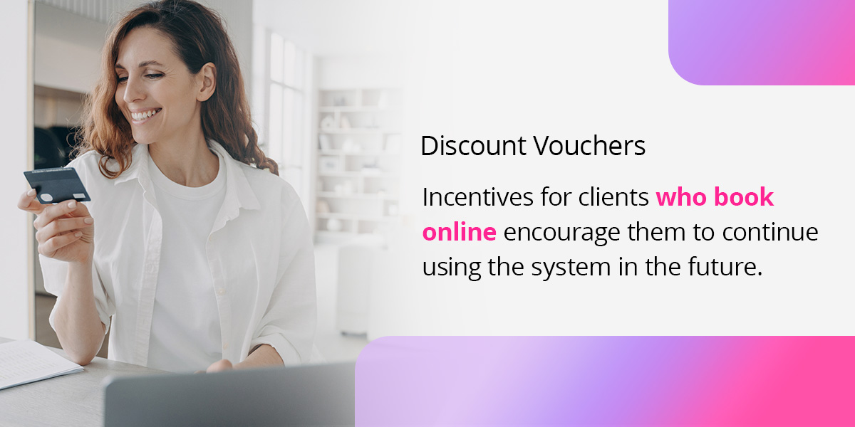 salon spa software - discount vouchers