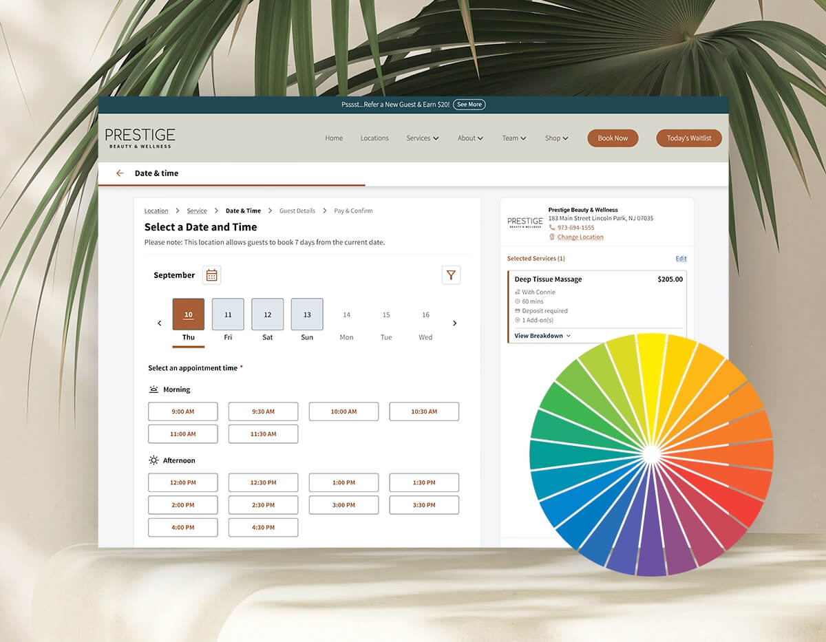 Meevo features: Online Booking
