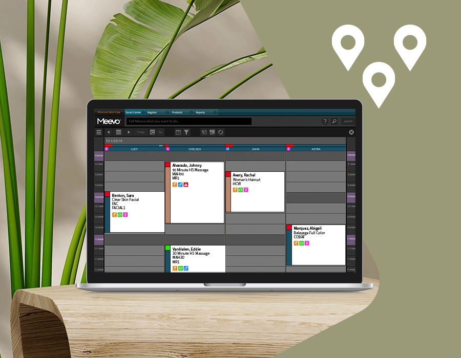 Meevo Appointment Book Multi-location
