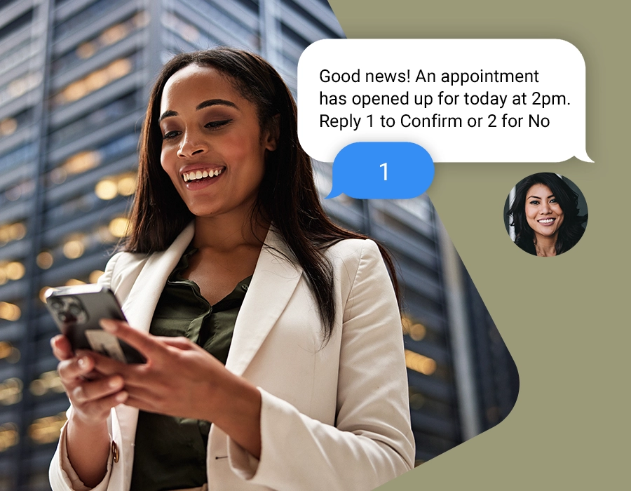 wait list text message