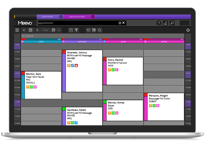 Appointment Booking Software for Salon and Spa | Meevo