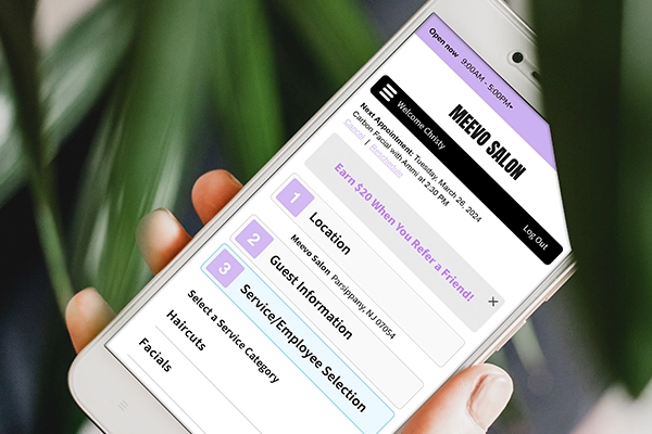 Booking Management for Salon and Spa Meevo